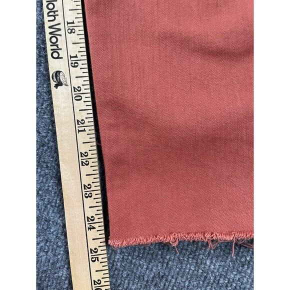 Just Black Jeans Womens Size 27 Orange Mid Rise Straight Leg Stretch Raw Hem USA - Picture 8 of 8